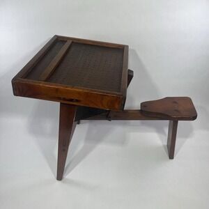 Vintage 50's/60's Kids Wood Pegboard School Desk Homeschool Farmhouse Decor